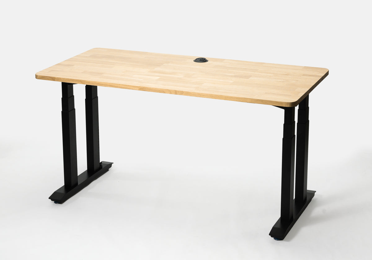 Solid rubberwood desktop, 30 x 60 inches