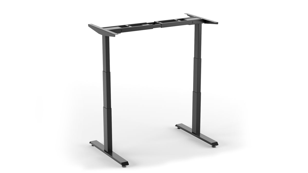 Apex Two-Leg standing desk frame in black
